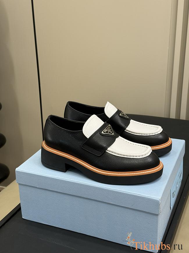 Prada Black White Loafer  - 1