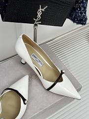 Jimmy Choo White Rosalia 65 Patent Leather Pumps Heel - 2