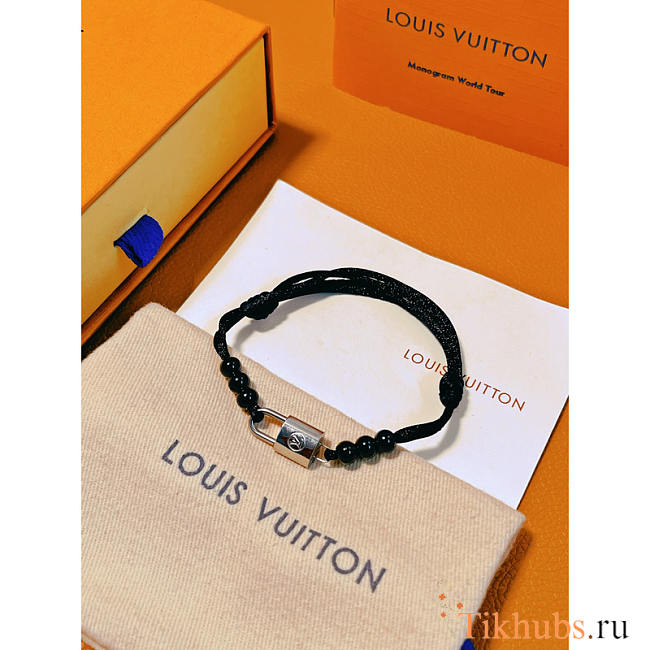 Louis Vuitton LV Silver Lockit Beads Bracelet - 1