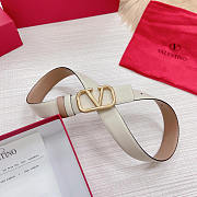 Valentino VLogo Signature Reversible Belt Calfskin Leather Belt 4cm - 4