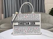 Dior Dioramour Medium Book Tote White Black 36.5 x 28 x 16.5 cm - 1