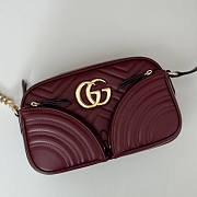 Gucci GG Marmont Small Shoulder Bag Red 24.5x15x9cm - 5