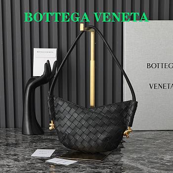 Bottega Veneta Solstice Mini Shoulder Bag Black 28x18x5cm