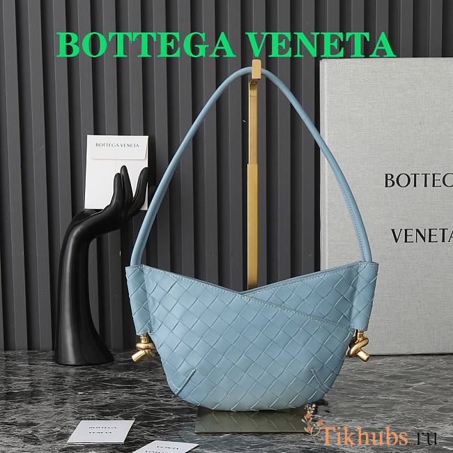 Bottega Veneta Solstice Mini Shoulder Bag Blue 28x18x5cm - 1
