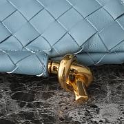 Bottega Veneta Solstice Mini Shoulder Bag Blue 28x18x5cm - 4