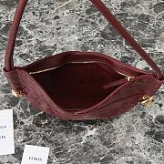 Bottega Veneta Solstice Mini Shoulder Bag Red Wine 28x18x5cm - 4