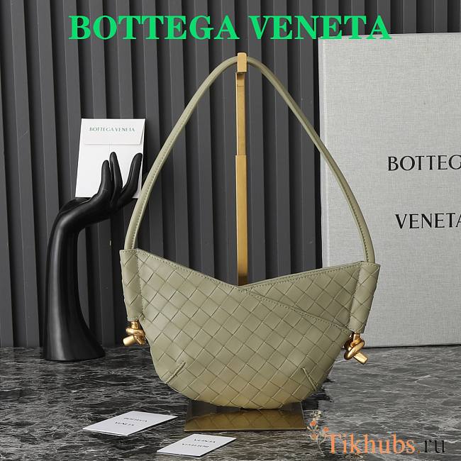 Bottega Veneta Solstice Mini Shoulder Bag Green 28x18x5cm - 1