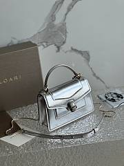 Bvlgari Serpenti Forever Top Handle Silver 19x11x6cm - 2