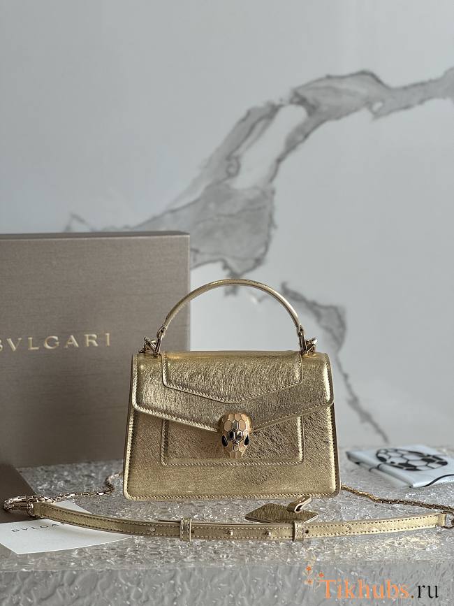 Bvlgari Serpenti Forever Top Handle Gold 19x11x6cm - 1