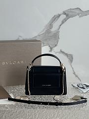 Bvlgari Serpenti Forever Top Handle Black 19x11x6cm - 5