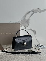 Bvlgari Serpenti Forever Top Handle Black 19x11x6cm - 3