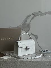 Bvlgari Serpenti Forever Top Handle White 19x11x6cm - 4