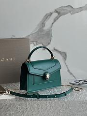 Bvlgari Serpenti Forever Top Handle Green 19x11x6cm - 4