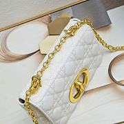 Dior Small Caro Bag White Gold 21x13x8cm - 5