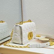 Dior Small Caro Bag White Gold 21x13x8cm - 3