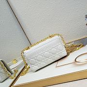 Dior Small Caro Bag White Gold 21x13x8cm - 2