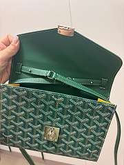 Goyard Goyardine Green Chypre Wallet-Pouch 21cm - 6