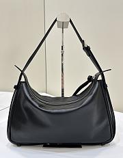 Fendi Simply Medium Black Leather Bag 34.5x20x4.5cm - 3