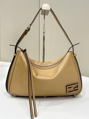 Fendi Simply Medium Beige Leather Bag 34.5x20x4.5cm