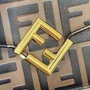 Fendi FF Diamonds Wallet On Chain Brown 21x13.5x5cm - 3