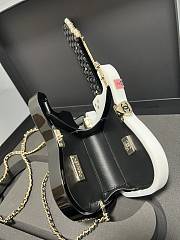 Chanel Guitar Minaudiere Bag Resin Stone Beads 28x10x3.5cm - 4