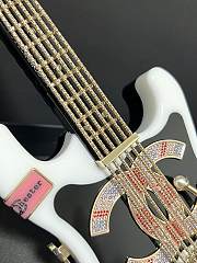Chanel Guitar Minaudiere Bag Resin Stone Beads 28x10x3.5cm - 2