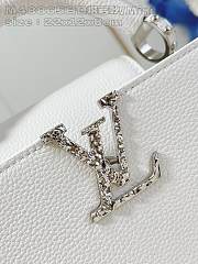 Louis Vuitton LV Capucines East-West Mini White 22 x 12 x 8 cm - 4