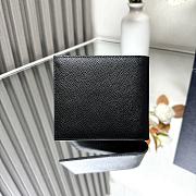 Prada Saffiano Leather Wallet Black 11x9.5cm - 4