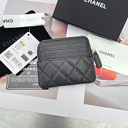 Chanel Card Holder Black Caviar Gold 11x9.5x1.5cm - 3