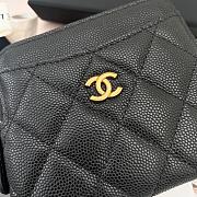 Chanel Card Holder Black Caviar Gold 11x9.5x1.5cm - 5