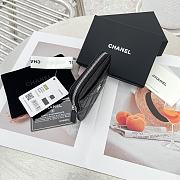 Chanel Card Holder Black Caviar Silver 11x9.5x1.5cm - 4