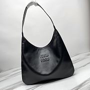 Miu Miu Hobo Bag Black Leather 42x38cm - 1