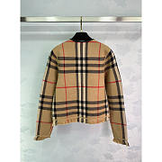 Burberry Vintage-Check Bouclé Collarless Jacket - 5