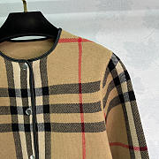 Burberry Vintage-Check Bouclé Collarless Jacket - 3