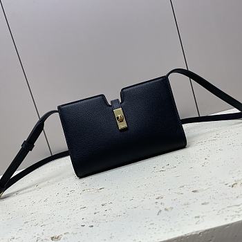 Celine Mini Crossbody Bag Black 18x12x3.5cm