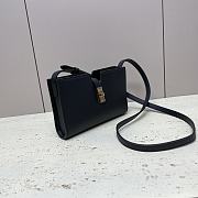 Celine Mini Crossbody Bag Black 18x12x3.5cm - 5