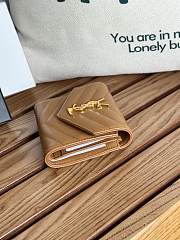 YSL Small Envelope Wallet Caramel Gold 13x9x3cm - 2