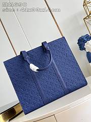 Louis Vuitton LV Sac Plat 24H Navy Blue 41 x 33 x 14 cm - 5