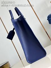 Louis Vuitton LV Sac Plat 24H Navy Blue 41 x 33 x 14 cm - 2
