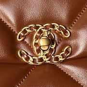 Chanel 19 Flap Bag Brown Gold 30cm - 5