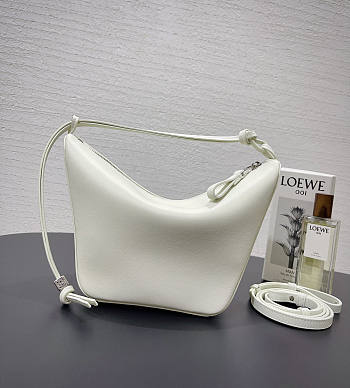 Loewe Hammock Hobo Bag White 28x17x9.5cm