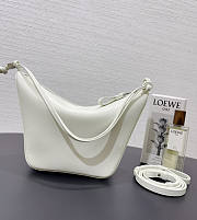 Loewe Hammock Hobo Bag White 28x17x9.5cm - 5