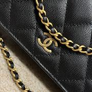 Chanel 24s Woc Flap Bag Black Caviar 18x3.5x10.5cm - 3