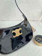 Celine Medium Tilly Bag Patent Black 22x13.5x4cm - 6