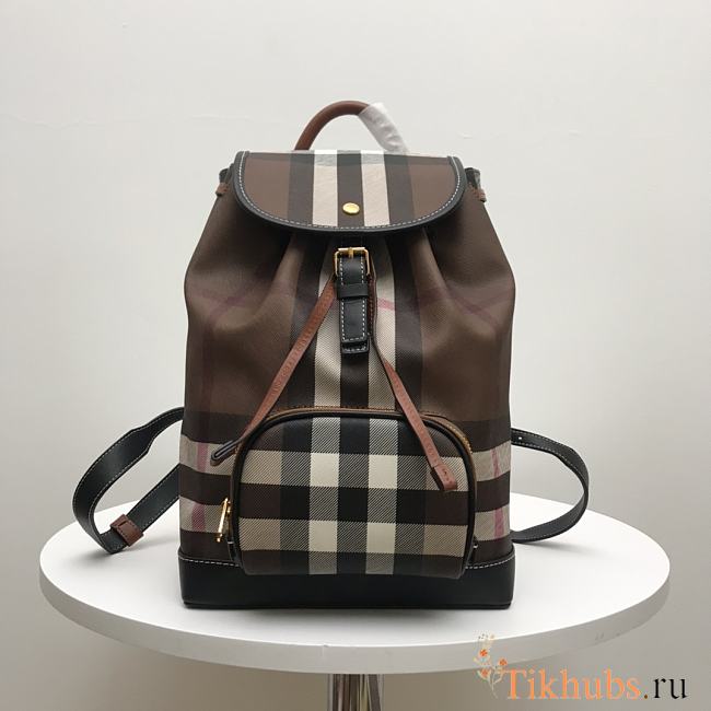 Burberry Blackpack Dawstring Brown 37x24x13cm - 1