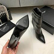 YSL Ankle Black Boots Heel 9cm - 4