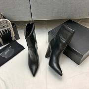 YSL Ankle Black Boots Heel 9cm - 2