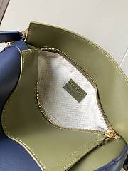 Loewe Small Puzzle Bag Classic Calfskin Green Blue 24x16.5x10.5cm - 4
