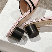 Dior Dway Heeled Slide Pale Pink Heel 3.5cm - 5