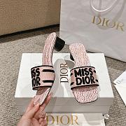 Dior Dway Heeled Slide Pale Pink Heel 3.5cm - 3